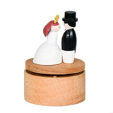 New Rotating Wooden Music Boxes Christmas Santa Gift Theme Handcrafted Melodys Home Decoration Present