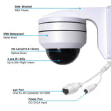 HD 5MP PTZ POE Network Camera Outdoor with 5X Optical Zoom, Dome Security IP Camera, Night Vision Hikvision Compatible