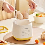 220V Electric Egg Boiler Breakfast Machine Multicooker Steamer Automatic Egg Cookers Home Egg Custard Steaming Cooker 300W