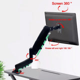 Adjustable Desktop Monitor Bracket 360 Rotation Bracket 13-32 Inch Screens Robotic Arm Floating Screen Effect Screen Free Lift