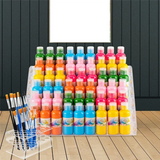 6-Tier Acrylic Paint Storage Box, 24-Slot Paint Brush Holder For Storing 2 Oz Paint Bottles, Paint Tubes Durable