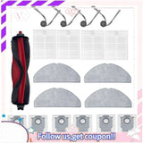 19PCS Replacement Parts For Roborock Q7 TF / Q7 TF+ Vacuum Cleaner Parts Main Side Brush Filter Mop Dust Bag