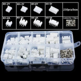 230pcs 40Sets XH2.54 2P 3P 4P 5P  2.54mm Pitch Terminal Male And Female Housing Pin Header JST Plug Connector Adaptor XH DIY Kit