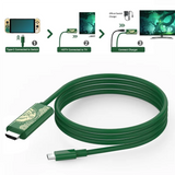 -USB C To DP Adapter Cable For Nintendo Switch Typec To DP Conversion Cable Replace For Nintendo Switch OLED Dock