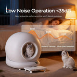 Wholesale Automatic Cat Litter Box OEM Electric Self Cleaning Litter Box with APP Control Upgraded Safety Protection