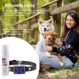 Humane Dog Training Collar, Spray Vibration Beep with LED Light, 2600 ft Range Remote Control Rechargeable Harmless T500-3