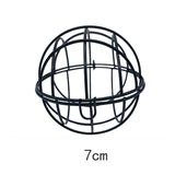 4pcs fat ball Holders, Hanging Bird feeders, Metal Bird Feeders with S-shaped hooks, wild Bird Feeding Dispenser 7 cm Diameter