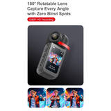1080P HD Thumb Action Camera 180° Rotate Sport DV Cycling Recorder Magnetic Attract Outdoor Camcorder Action Camera