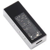 (BAAY) Type-C Audio CT7601PR+ES9039Q2M Decoder Small-Diameter DAC Lossless Portable Headphone HiFi Amplifier Sound Card Silver