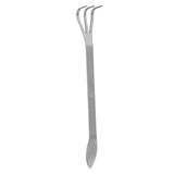 Bonsai Rake Root Rake Stainless Steel Root Rake 3-Prong Loosen Soil Bonsai Tree Tools with Ergonomic Handle Stainless Steel Rake