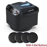 Cards Dealer 360° Rotating Shuffler Machine with 4 Bid Buttons for Playing Cards Distribution Rechargeable
