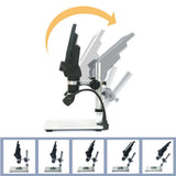 Digital Microscope 7 Inch Large Color Screen Large Base LCD Display 12MP 1-1200X Continuous Amplification Magnifier With A G1200