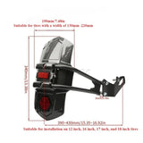 Motorcycle Modification with Carbon Fiber Single-sided Rear Wheel Mudguard Sports Car Water Transfer Printing Rear Mudguard Tile