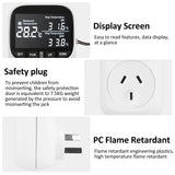 240V 10A Temperature Controller Socket Digital Display Smart Thermostat Fish Tank Touch Screen Preset Timer Switch Cooling