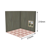 1/12 Scale Backdrop Scene Model Background Scene for Action Figures Dolls Mini Scale Car Parking Building Diorama Layout