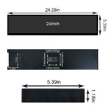 24inch 1920x360 IPS Bar LCD Monitor Auto Play Partition Playback