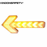 Amber LED Signal Boards Directional Traffic Advisor Lights Arrow Sign Light Roadway Safety 12V  for Sprinklers, Garbage Truck