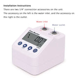 FLM-3 Portable Digital Flow Monitor Digital Display Multi-Functional Water Purification Filtration Automatic Alarm
