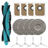 Robot Vacuum Parts Set For CecotecConga 15090 16090 AI SpinArm Including Main Brush Side Brush Mop Cloth  3.3L Dust Bag