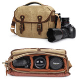 New canvas bag SLR camera bag shoulder crossbody photography digital lens storage bag dedicated to SLR cameras