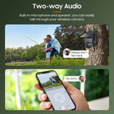 4G WIFI Solar Powered Wireless Trail Camera, Traps with Live View Alarm, Human Detection, PTZ Camera for Home Security Hunting
