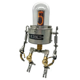 Single Tube Stainless Steel Robotic IN18 Glow Tube Clock IN-18