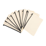 GW-20Pcs Canvas Makeup Bags Zipper Pouch Bags Pencil Case Blank DIY Craft Bags Cosmetic Pouch For Travel DIY Craft School