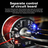 6 Coil Electromagnetic Cyclotron Ring Accelerator Electromagnetic Ring Electromagnetic Cyclotron Circular Accelerator
