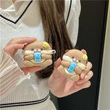 B27B Cartoon Three-Dimensional Otter Silicone Protective Shell Set Healing Anti-Fall