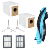 Robot Vacuum Replacement Parts Set With Main Brush, Side Brushes, Filters, And Dust Bags For CecotecConga 15090 16090