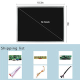 12.1 inch 800x600 4:3 IPS LCD Screen and VGA DVI Audio Controller Board