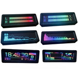 WiFi Voice-Activated Level Light ER256 Full Color Music Spectrum Audio Rhythm Light Meter Clock