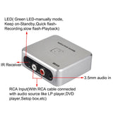 Audio recorder Audio Capture USB Converter Convert old analog music cassette Vinyl to mp3 save to USB Flash Drive SD Card EZ241
