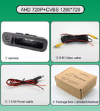 For Ford Focus 2 3 Hatchback Sedan 2012 2013 / SW Escort 2015 AHD 1080P Trunk Handle Car Backup Rear View Camera HD Night Vision