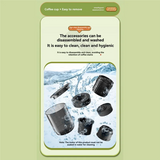A78E-Portable Espresso Maker Wireless Electric Coffee Maker For Camping Office Hiking RV