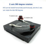 All Metal Microscope Precision Rotating Mobile Platform XYZ Axis Three-Axis Bidirectional Rotating Stage