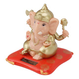 Solar Powered Ganesha Ornament Decoration Ornaments for Home Garden Car Dashboard