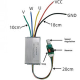 DC6-60V Three-phase DC Brushless Motor Driver Module 750W BLDC Brushless Motor No Hall Controller Stop/Reverse Speed Regulator