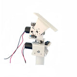 DIY DC dual axis gimbal solar tracking and monitoring robot with high load capacity and torque, all metal X-axis and Y-axis worm