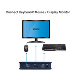 2 Ports USB 2.0 HDMI-compatible VGA DVI KVM Switch Keyboard Mouse Share Switcher Splitter Box with Remote Controller USB Cables