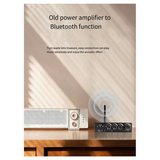 2X Bluetooth Audio Receiver Adapter 5.3 Player U Disk Microphone Amplifier Audio Speaker Converter With Remote Control