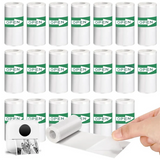 GW-40PCS Mini Printer Paper, Thermal Sticker Paper,Self-Adhesive,Mini Thermal Printer Paper,Notes,Black On White,5.7X2.5Cm