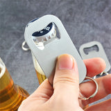 30pcs Stainless Steel Flat Bottle Opener Keychain Suitable for Beer Bottle Caps