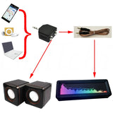 WiFi Voice-Activated Level Light ER256 Full Color Music Spectrum Audio Rhythm Light Meter Clock