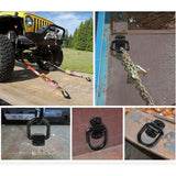 4pcs/set 1/2 Inch Spray Painted Marine D-ring 12000 Pound Box Truck Pull Ring Car Trailer Hook