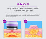 6 in 1 40K Fat-dissolving Machine Cavitation Fat-burning Radio Frequency Instrument Whole Body Weight Loss and Body Equipment