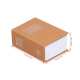 With Lock Keys Mini Safe Box Metal Lock Box Key Lock Security Money Jewelry Box Portable Safe Discreet Hidden Book Safe