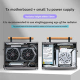 P16 ITX Case All-Aluminum A4 Small Portable Mini Laptop Desktop Computer 1U Power Supply
