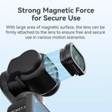 Optical Glass Wide-Angle Lens Aluminum Frame Quick Installation Camera Lens Magnetic Macro Lens for DJI Osmo Pocket 3