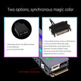 ARGB M.2 2280 NVME SSD Heatsink with Silicone Thermal Pad Solid State Drive Radiator Aura Sync Aluminum Alloy PC Accessories